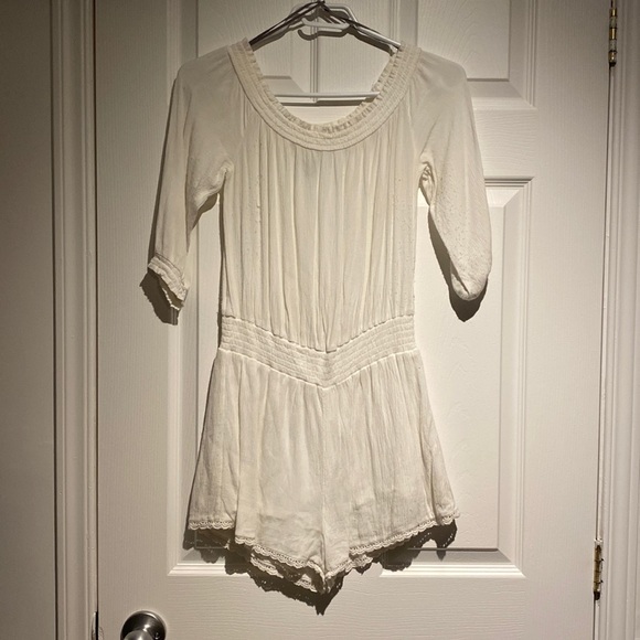 Aerie white over the shoulder jumpsuit - Picture 1 of 2